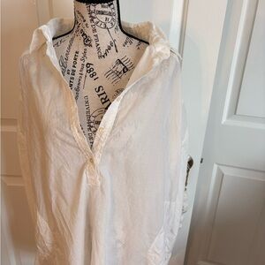 Krista Larson Henley Shirt Long Sleeves NWT